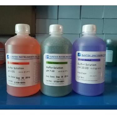 pH緩沖溶液是一種能使pH值保持穩定的溶液。如果向這種溶液中加入少量的酸或堿，或者在溶液中的化學反應產生少量的酸或堿，以及將溶液適當稀釋，這個溶液的pH值基本上穩定不變，這種能對抗少量酸或堿或稀釋，而使pH值不易發生變化的溶液就稱為pH緩沖溶液