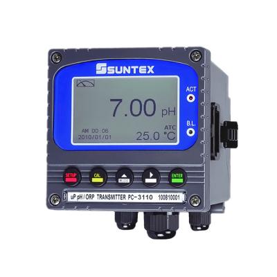 SUNTEX酸堿PH/ORP變送器PC-3110水質(zhì)監(jiān)測分析儀工業(yè)ph計(jì)高精度